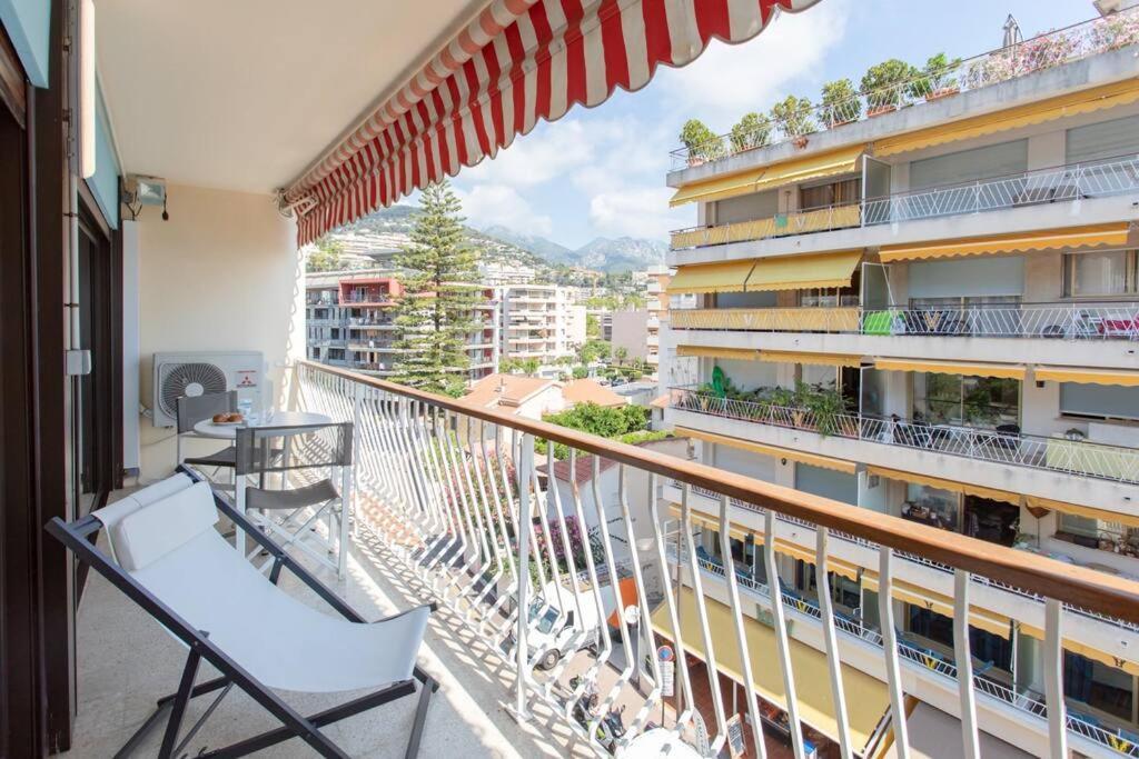 La Perle 2 P Terrasse Vue Mer 1Min Plage Clim Roquebrune-Cap-Martin Bagian luar foto