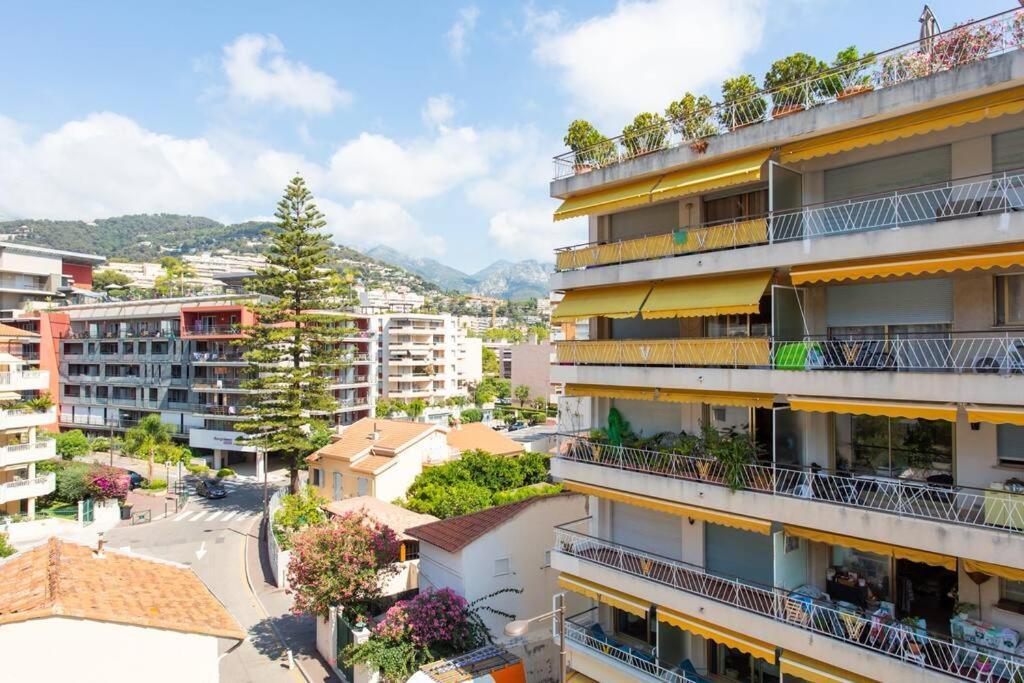 La Perle 2 P Terrasse Vue Mer 1Min Plage Clim Roquebrune-Cap-Martin Bagian luar foto